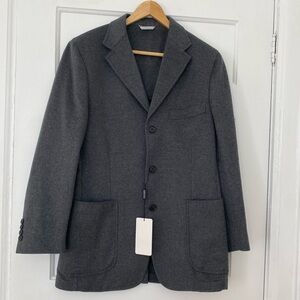 Holt Renfrew 100% cashmere blazer in charcoal grey new!